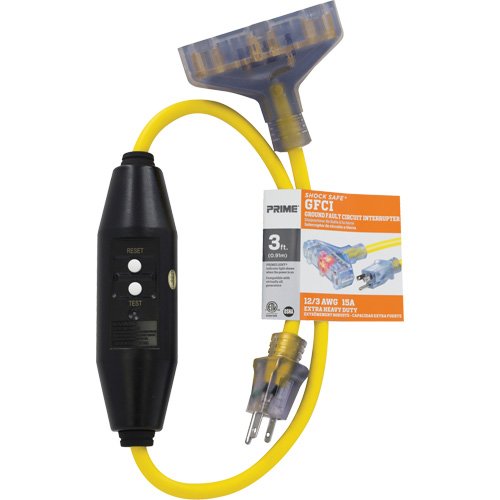 XC614-Shocksafe® GFCI Triple Tap Adapter