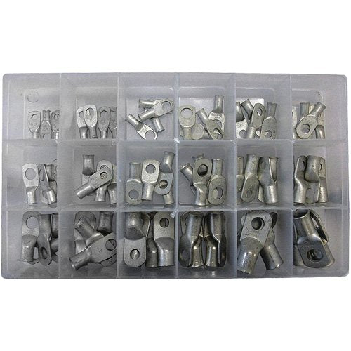 XJ325-72-Piece Tin Plated Tubular Lug Ring Kit